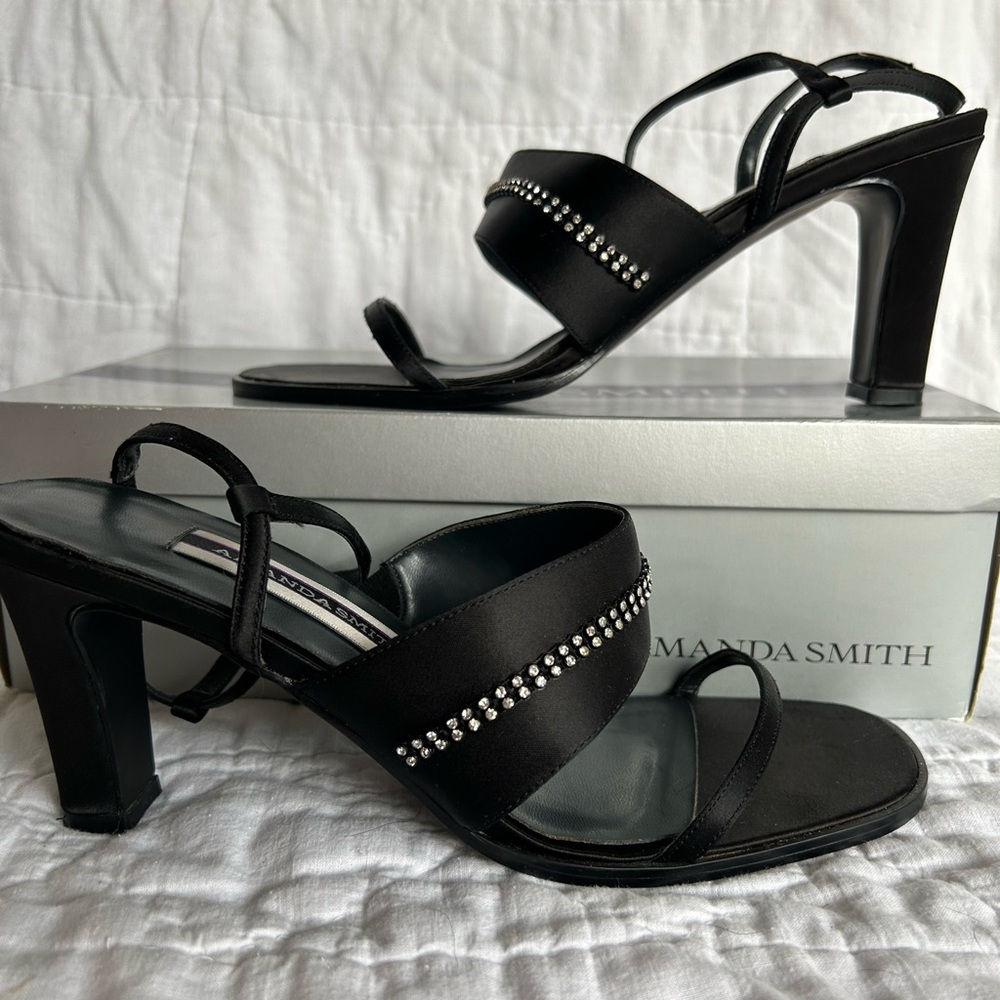 VINTAGE Y2K Amanda Smith Sophia Rhinestone Heels